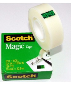 SCOTCCH MAGIC TAPE - (810) (19mm  x 32.9m) 